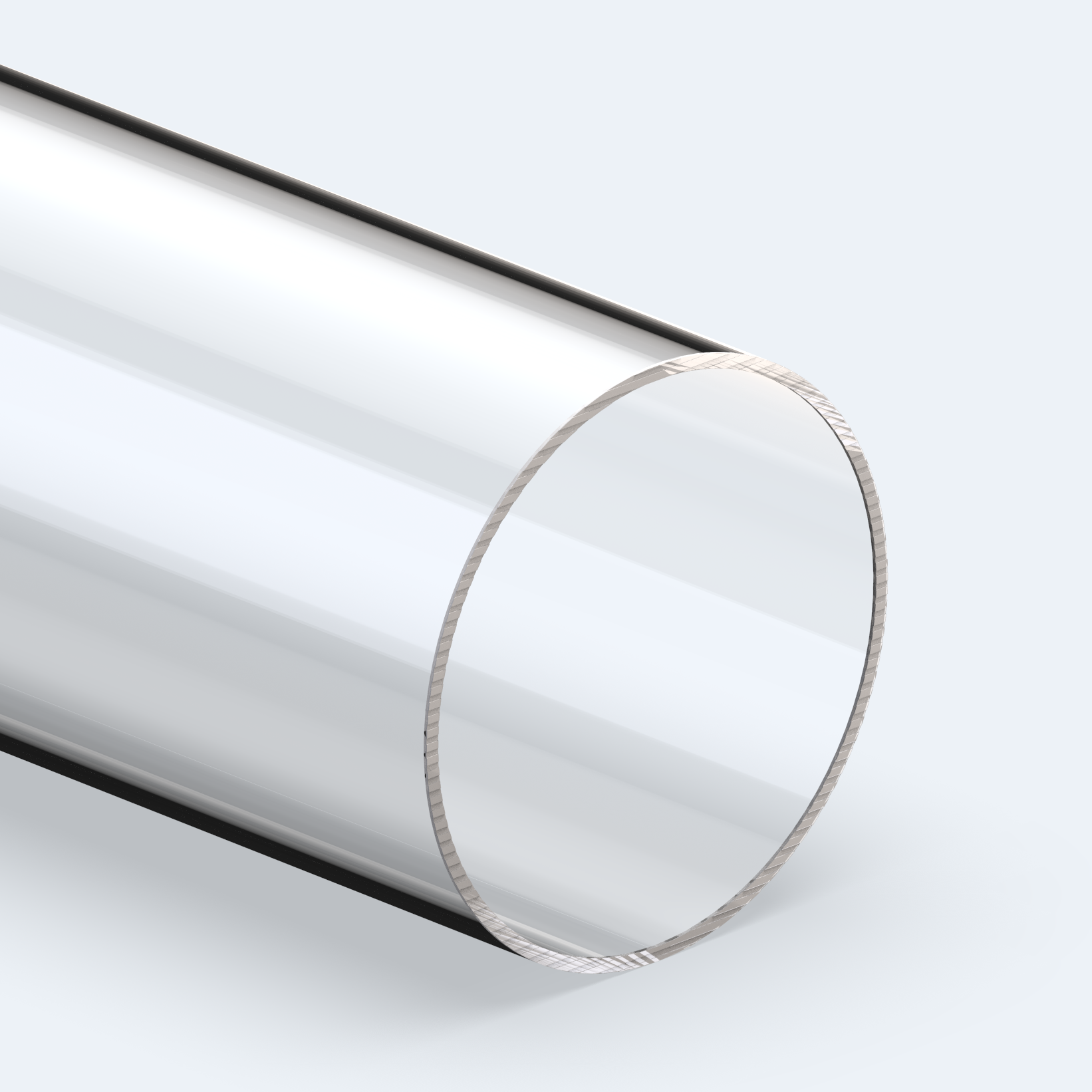 Plexiglasrohr für Pulverbehälter Plexiglasrohr für Pulverbehälter